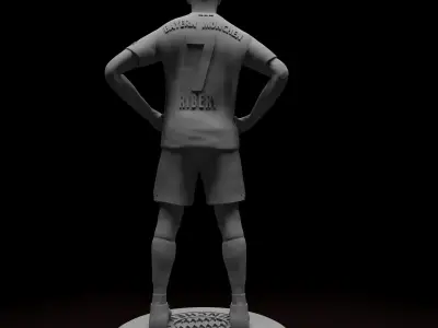  Ribery Bayern Munich Football Player STL files 3D print model 3D print model