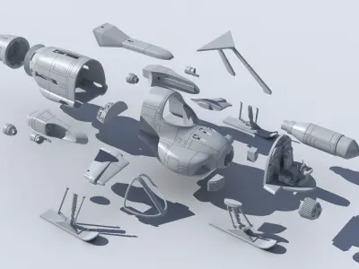 UFO Interceptor 3D print model