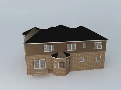 New Brick Home Free 3D model