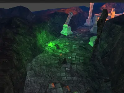 Casual Tiny Environment - Cave Set Low-poly 3D model