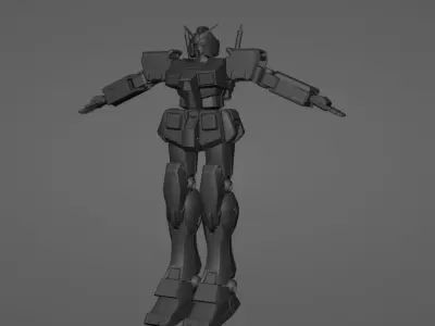 RX-78 Gundam Mods  Low-poly 3D model