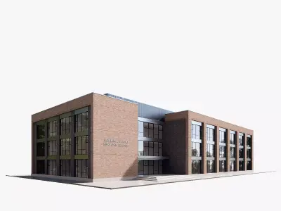 University Low-poly 3D model