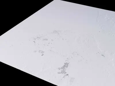 Cacuaco Angola City Landscape 3D Model 3D model