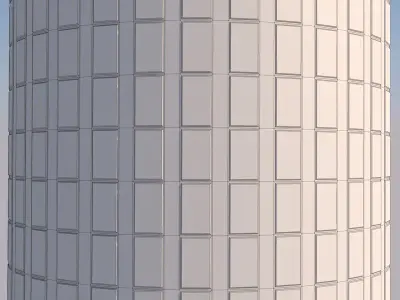 Baghdad Tower landmark in baghdad iraq Low-poly 3D model