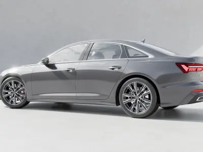 Audi A6 2020-2022 3d model fully detailed High poly HQ interior 3D model