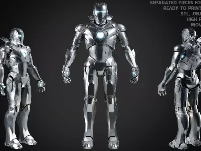 Iron Man Mark 2 Armor for Cosplay 3D print model