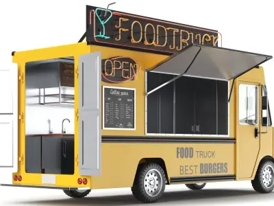  Detailed Food Truck 