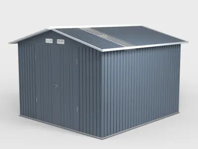 OUTDOOR STORAGE SHED Low-poly 3D model