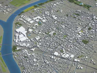 Kurume Low-poly 3D model