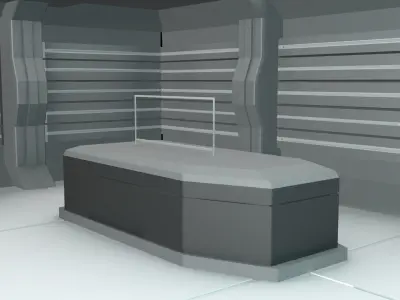 Sci Fi Lab Low-poly 3D model