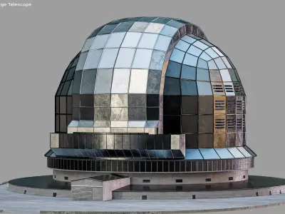  Rigged Extremely Large Telescope ELT PBR 