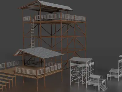 Menara 001 Free 3D model