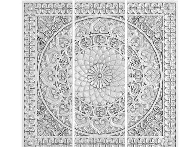 Decorative Ceiling Tile 3D model 6