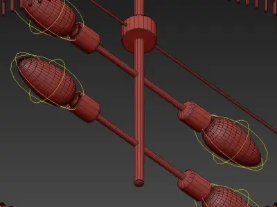 Royalton Oval Chandelier 3D model