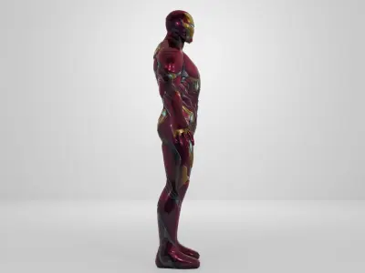 Iron Man Mk 50 character Low-poly 3D model Low-poly 3D model