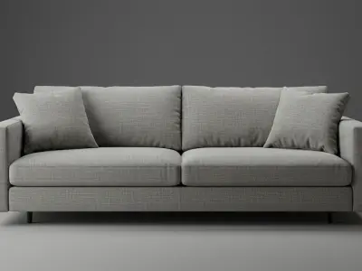 Grey Sofa 3D model buy