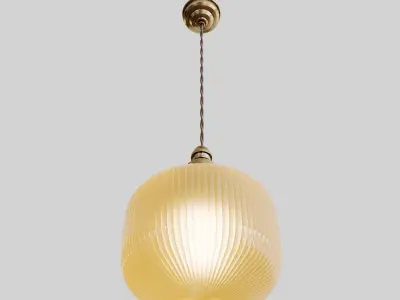 Vintage Art Deco Chandelier 3D model