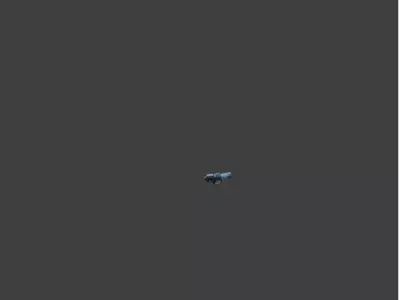 Low Poly Game Weapon Low-poly 3D model