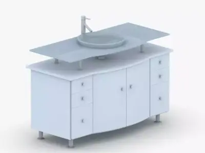 1582 - Sink Low-poly 3D model