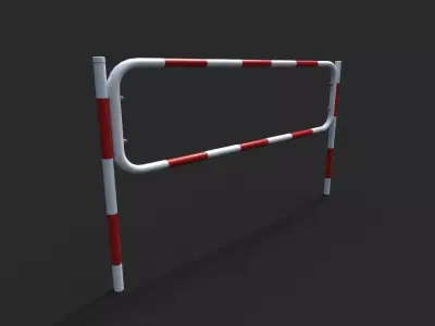 Railling Low-poly 3D model - 2 varriants Low-poly 3D model