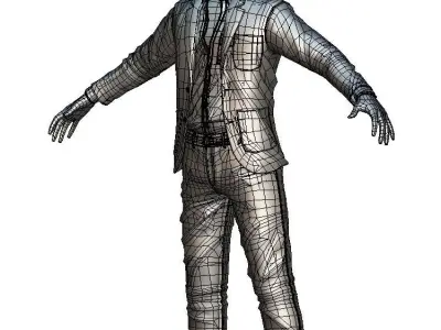 Cartoon High Poly Subdivision Avatar 018 3D Model Low-poly 3D model