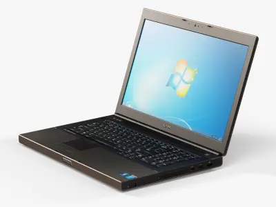 Dell Precision M6800 workstation laptop Low-poly 3D model