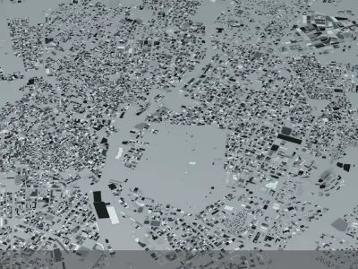 Madrid Streets and Buildings 3D model