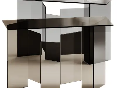 Tonelli Design METROPOLIS Rectangular console table 3D model