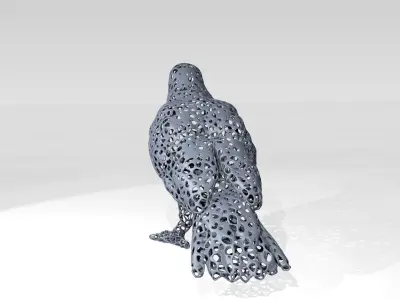 Crow Voronoi 3D model