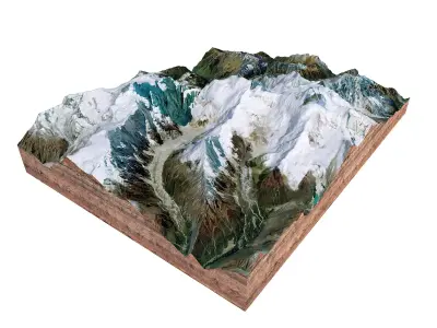 Ngadi Chuli Mountain Nepal 3D model