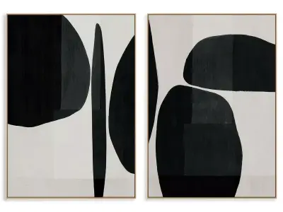 Abstract Painting Frame set 3D model 390
