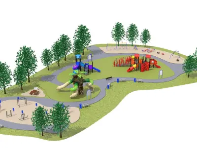 Playground Park 3D model