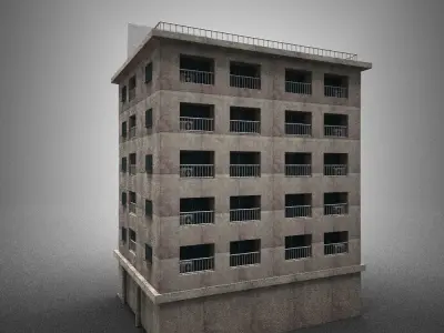 Japan building 16 model in Lightwave 3D 3D model