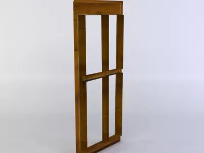 Window frame Low-poly 3D model