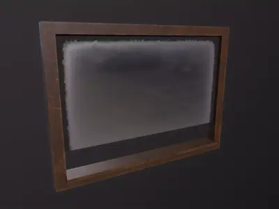 Window Old Reception 3D Model Low-poly 3D model