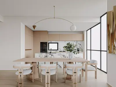 apartment interior scenes    3D model 10