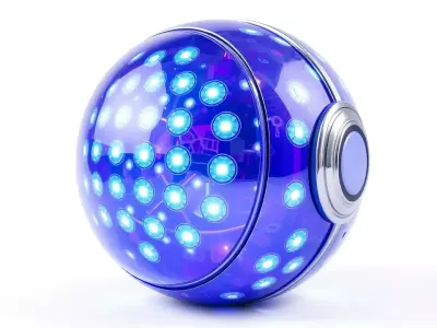 HQ PBR Textures Set Glowing Futuristic Glass Texture