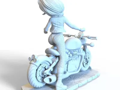 x2 Black Canary Flash DC Comics STL files collectibles 3D print model