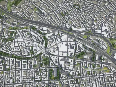 Bielefeld - Detmold - Gutersloh - Herford 3D Model Pack