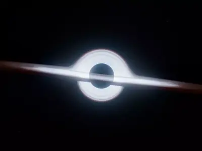 Black Hole Scene Animation 3D model