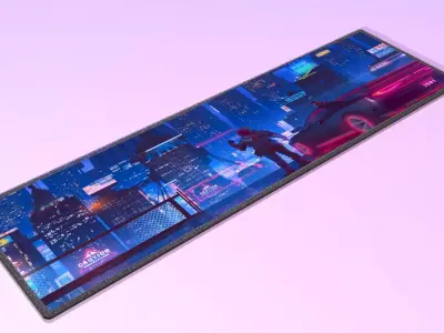 PAD Gamer v1 Mouse and keyboard Low-poly 3D model