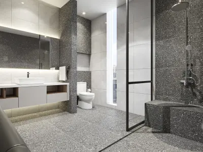 Design Interior Bedroom Girl 3D model