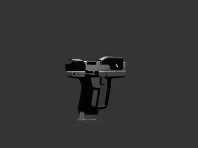 Sci - Fi Gun Low-poly 3D model