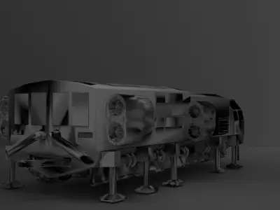 Destroyed Submarine 3D model