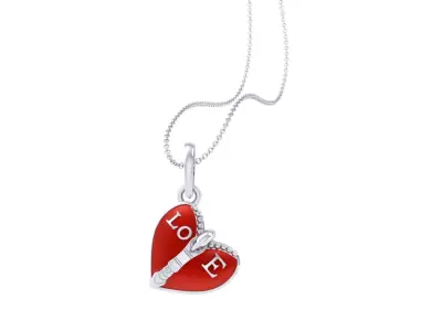 Kids Heart Pendants 3dm STL OBJ FBX Renders Details 3D print model shop