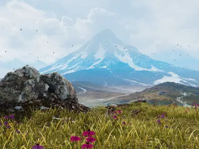 Epic Mountains Pack - Unity 2017 Project - BUILT-IN version Low-poly 3D model