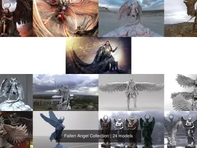 Fallen Angel Collection 3D Model Pack