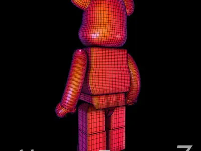 Cameleon BearBrick 3D model