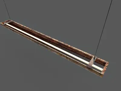 Old Ceiling lamp-Version 02 Free low-poly 3D model