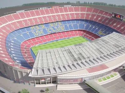 Camp Nou Barcelona Stadium 3D model